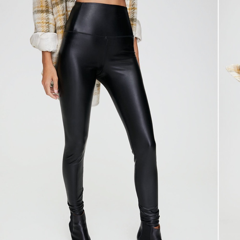 Aritzia Wilfred Free Leather Pants